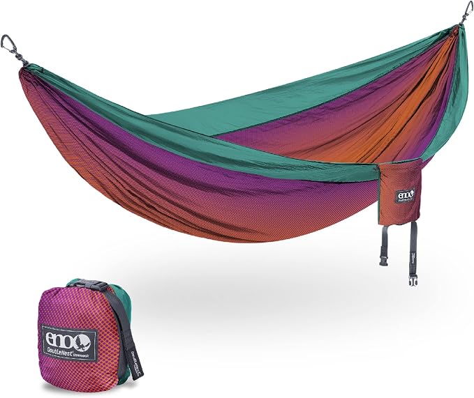 ENO, Eagles Nest Outfitters DoubleNest Lightweight Camping Hammock, 1 to 2 Person, Special Edition Colors, ATC by EaglesNestOutfitters