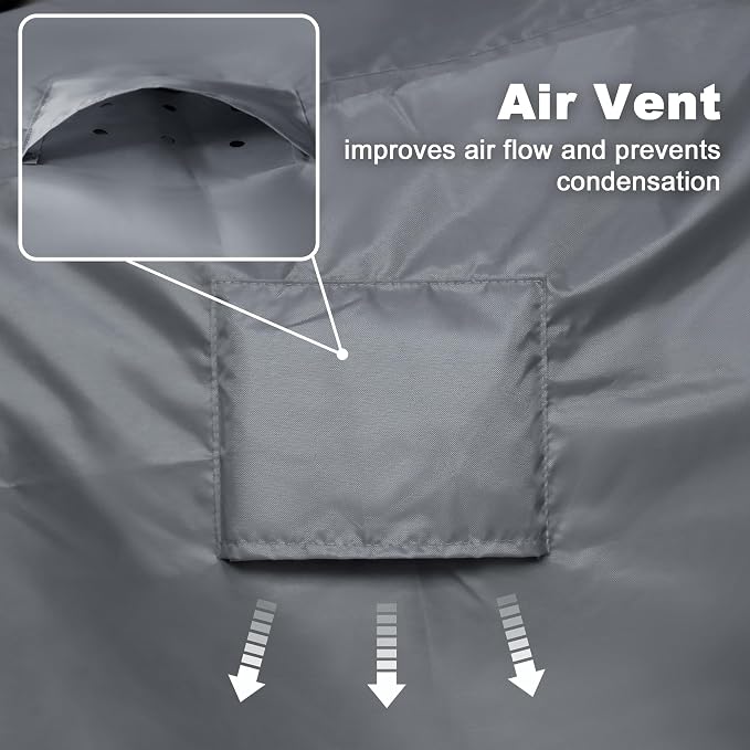 Patio Furniture Covers,Outdoor Furniture Cover Waterproof,Patio Furniture Set Covers for 4 Piece Outdoor Conversation Set,Patio Covers Set X-Large (Grey) - Image 7