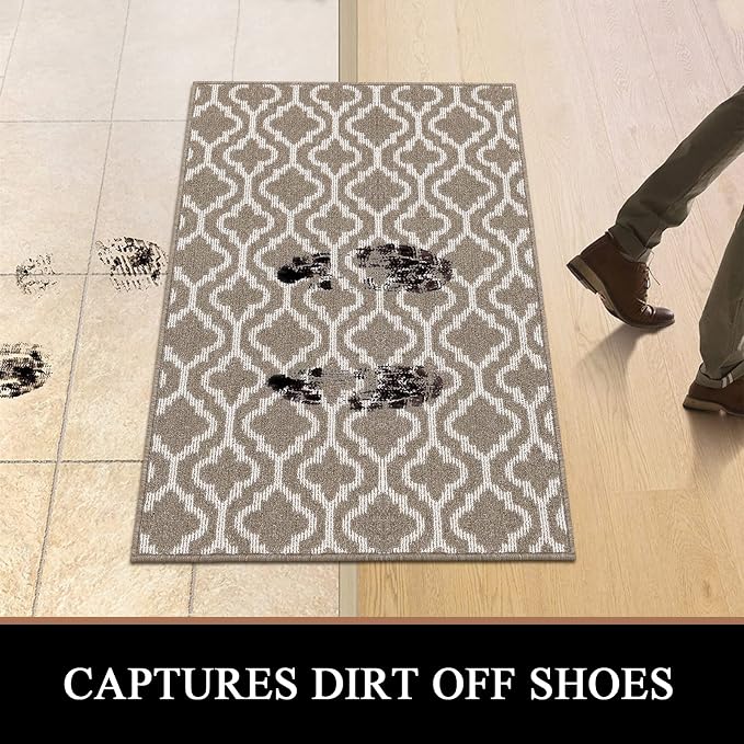 HEBE Washable Runner Rug 20"x59" Indoor Door Mat Runners,Non Slip Dirt Trapping Rug Runner Floor Mats Carpet Runners for Entryway Hallway Kitchen Garage Laundry Room - Image 5