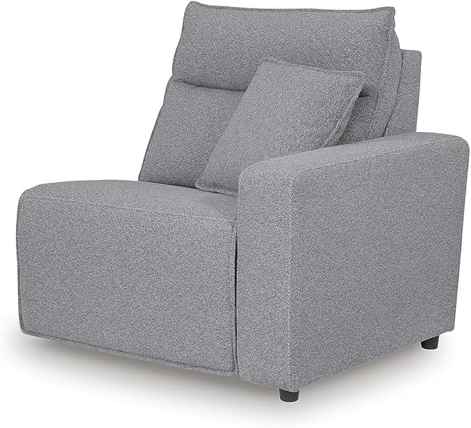 Signature Design by Ashley Modern ModMax II Stain Resistant 5-Piece Power Reclining Sectional with Adjustable Headrest and USB Charging Ports, Gray