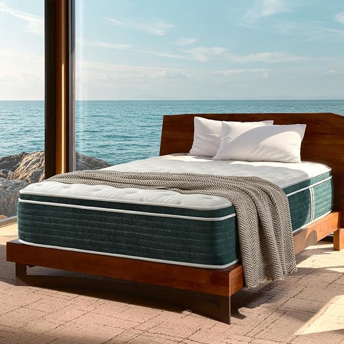 Hybrid Twin Mattress, 14 Inch Gel Memory Foam Mattress for Back Pain, Individually Pocketed Springs for Motion Transfer, Cooling Top Layer, No Fiberglass, Medium Plush, Forever Warranty, 75"x39"x14"
