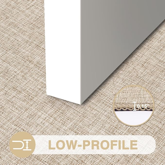 LEKEEPGO Ultra Thin Indoor Door Mat 36"x59", Low-Profile Door Mat Indoor Entrance, Non Slip Rubber Backing Inside Doormat Washable Welcome Front Entryway Dirt Trapper Entry Mat, Khaki - Image 6