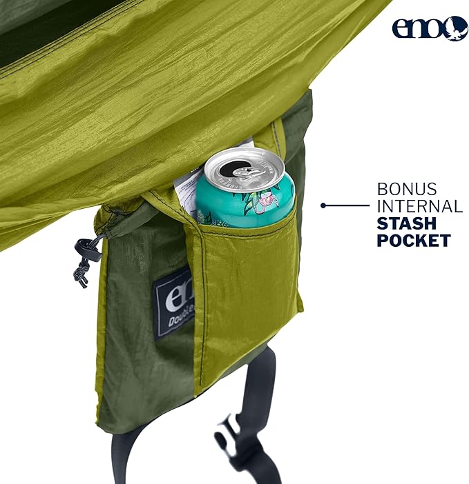 ENO, Eagles Nest Outfitters DoubleNest Lightweight Camping Hammock, 1 to 2 Person, Special Edition Colors, ATC - Image 3