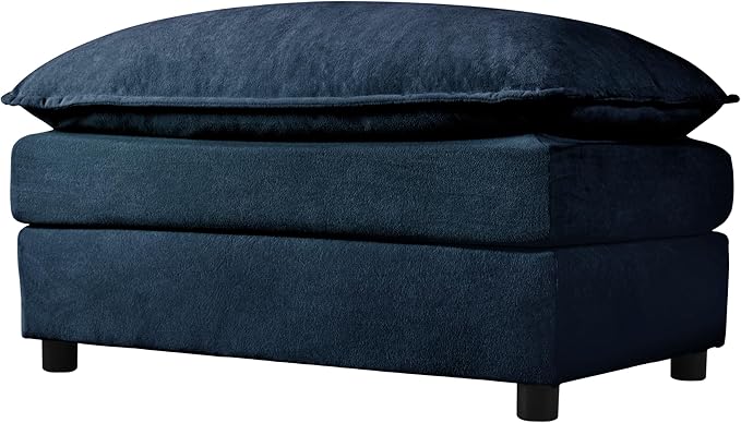 143-Inch U-Shaped Sectional Cloud Sofa Oversized Modular 6 Seaters Sofa Couch with 2 Ottoman Chaise and Pillow Armrest, Chenille Upholstered Convertible Cloud Couch