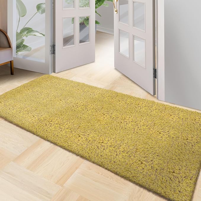Premium Microfiber Indoor Door Mat – 36"x72" Washable Entry Mat, Non-Slip, Waterproof Backing, Super Absorbent, Low Profile Entryway Doormat for Indoor Entrance by RugMast