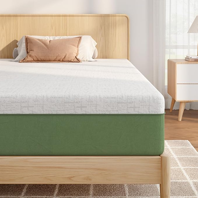 10 Inch Twin Size Mattress for Dorms, Daybeds, Living Room, Guest Rooms, Gel Memory Foam Mattress, Medium Firm, Removable Washable Cover