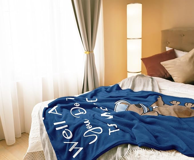 Get Well Gifts for Women/Men After Surgery, Sympathy Gift, Feel Better Soon Blanket, Surgery Recovery for Men, 'At Least You Don't Have to Wear A Cone' 40"x50"