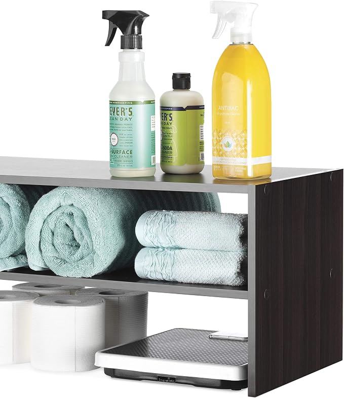 Whitmor Wood Stackable 2-Shelf Shoe Rack, 24 INCH, Espresso - Image 5