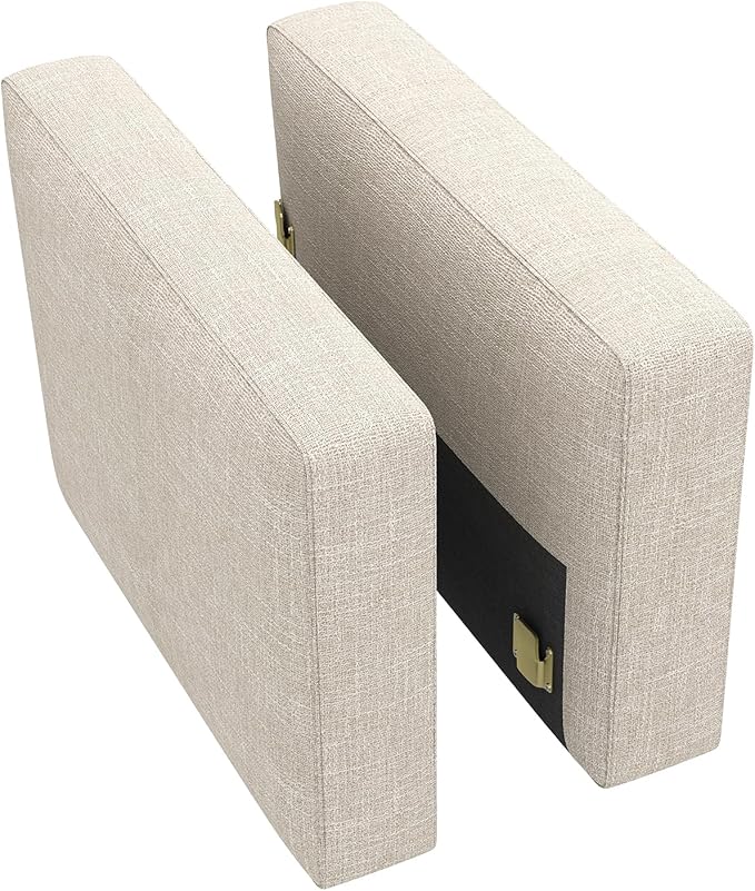 HONBAY Modular Armrest for Sectional Sleeper Sofa, Pair of Armrests for Sectional Modular Couch Bed, Beige