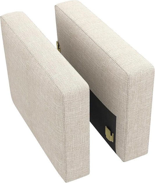 HONBAY Modular Armrest for Sectional Sleeper Sofa, Pair of Armrests for Sectional Modular Couch Bed, Beige
