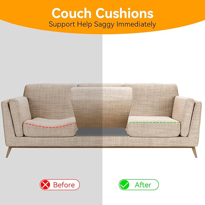 Couch Supports for Sagging Cushions Couch Supporter for Under The Cushions High Density Foam 24 ?€?X 20?€? Furniture Seat Sagging Repair Set of 1