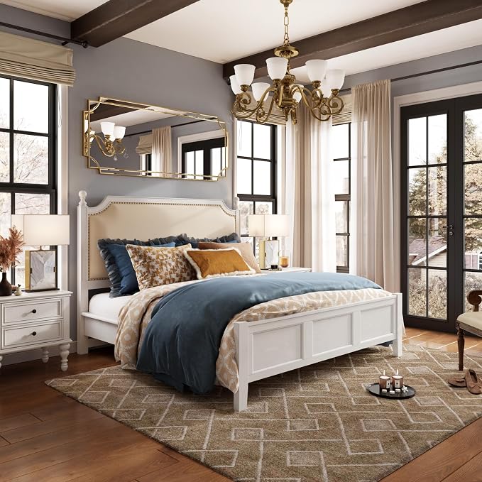 Kelly Miller 70"x30" Large Gold Beveled Full Length Mirror, Traditional Farmhouse Rectangular Wall Mirror for Bedroom, Living Room, Hallway, Entryway - Image 4