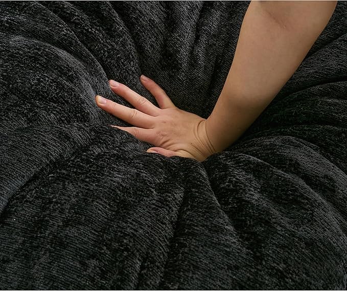121-Inch U-Shaped Sectional Cloud Sofa Oversized Modular 6 Seaters Sofa Couch with 2 Ottoman Chaise and Pillow Armrest, Chenille Upholstered Convertible Cloud Couch