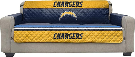 Pegasus Sports NFL Unisex NFL Sofa Couch Reversible Furniture Protector with Elastic Straps, 75-inches by 110-inches