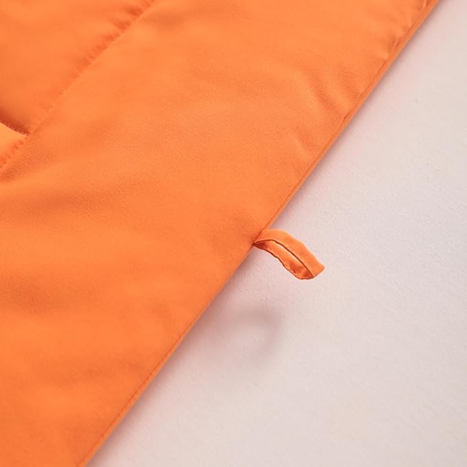 NTBAY Queen Comforter - Down Alternative Duvet Insert, All Season Bedding Quilted with Corner Tabs, Machine Washable, Soft Comforter Only, Orange