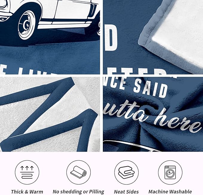 New Beginning Gifts for Men, Soft Flannel Blanket, Funny New Job Home Farewell Leaving Gifts for Coworker Boss Men, Retirement Gift for Man - 50’’ x 60’’