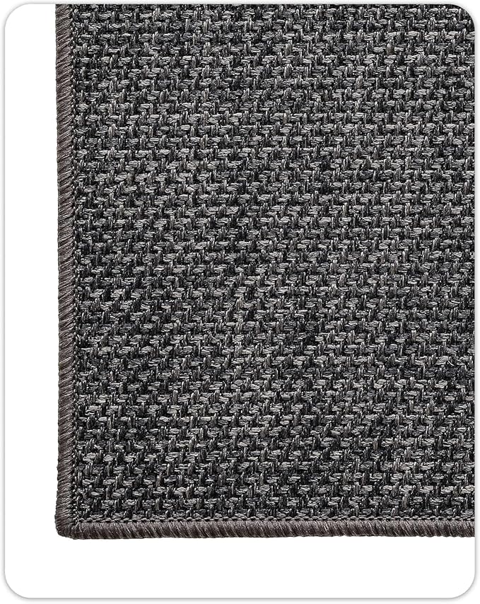 Color&Geometry Large Thin Front Door Mat Indoor Entrance Non Slip Rubber Backed, 48"x72" Indoor Door Mats for Entryway, Dirt Trapper Double Doormat, Washable Front Door Rugs, Charcoal Grey - Image 3