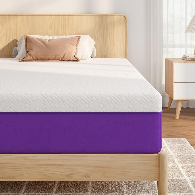 10 Inch Full Gel Memory Foam Mattress Full Size, Medium Firm, Cooling Pressure Relief, Removable Washable Cover, Ideal for Guest Room, RV, Camper, Daybed