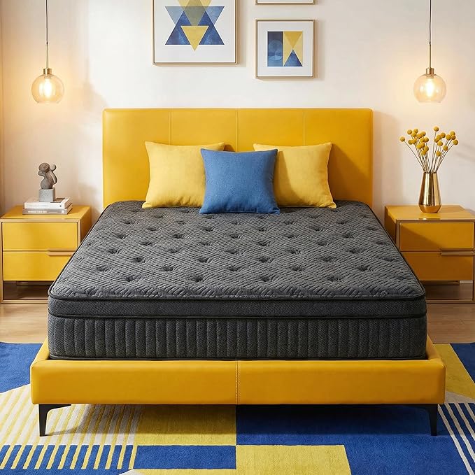 Full Size Mattress - 12 Inch Full Mattress- Hybrid Memory Foam Mattress,Pressure Relief, Cooling Breathable Cover, CertiPUR-US Certified, Bed-in-a-Box