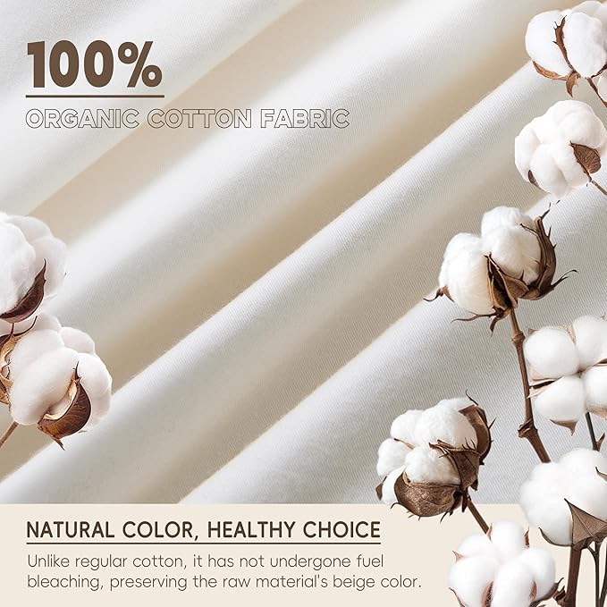 puredown® Goose Feather Down Fiber Comforter Full/Queen Size - 100% Organic Cotton Cover All Season Duvet Insert, Breathable Fluffy Warmth Hotel Luxury Bedding Comforter (88"x90")