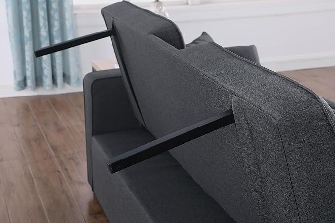 ERYE 70-Inch Loveseat Sleeper Pull Out Sleeper Couch Bed and Drop-Down Cupholders, 3 in 1 Convertible Sleeper Sofa Bed Oversized Tufted Lounge Daybed with Reclining Backrest | Cup Holder, USB-C Charging Ports
