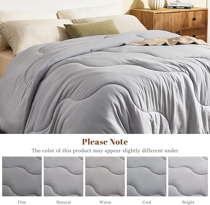 Queen Size Comforters Duvet Insert,Soft Down Alternative with Corner Tabs,Quilted Comforters for All Seasons,Machine Washable, Queen 88 x 88 Inches