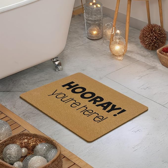 Funny Coir Door Mats Outdoor, Funny You're Here Front Door Mat Outside Entrance, Classroom Preppy Welcome Doormat Outdoor Indoor Entrance for Classroom Home Entryway Decor, 17x30in - Image 6