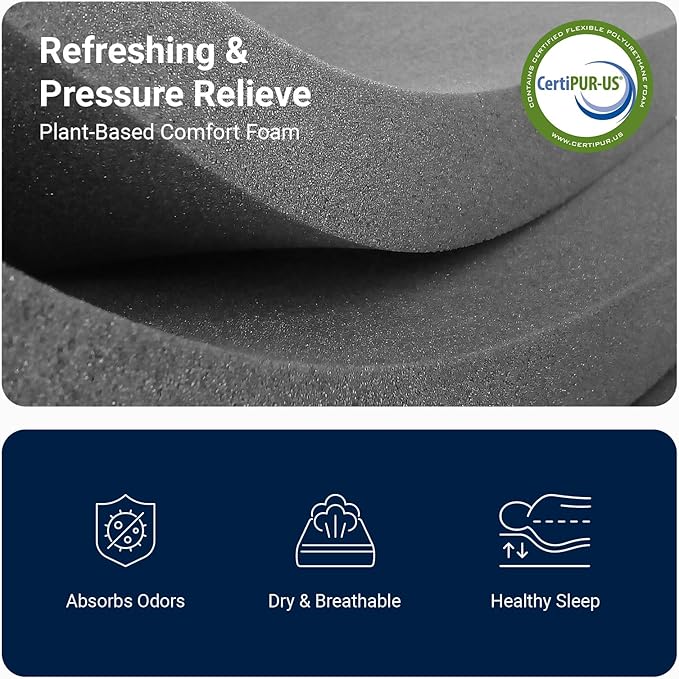 Avenco Twin XL Mattress, 8 Inch Twin XL Size Mattress in a Box, Gel Memory Foam Mattresses for Cooling Night Sleep & Pressure Relief, Colchones TXL for Kids Fiberglass Free CertiPUR-US Certified