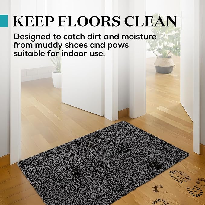 Premium Microfiber Indoor Door Mat – 36"x60" Washable Entry Mat, Non-Slip, Waterproof Backing, Super Absorbent, Low Profile Entryway Doormat for Indoor Entrance - Image 3