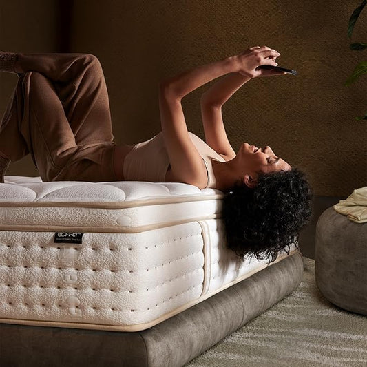 12 Inch Queen Mattress Medium Firm Hybrid Queen Size Mattress with Memory Foam for Pressure Relief & Spinal Alignment - Supportive Comfort Without Sinkage, Superior Zoned Support, Motion Isolation