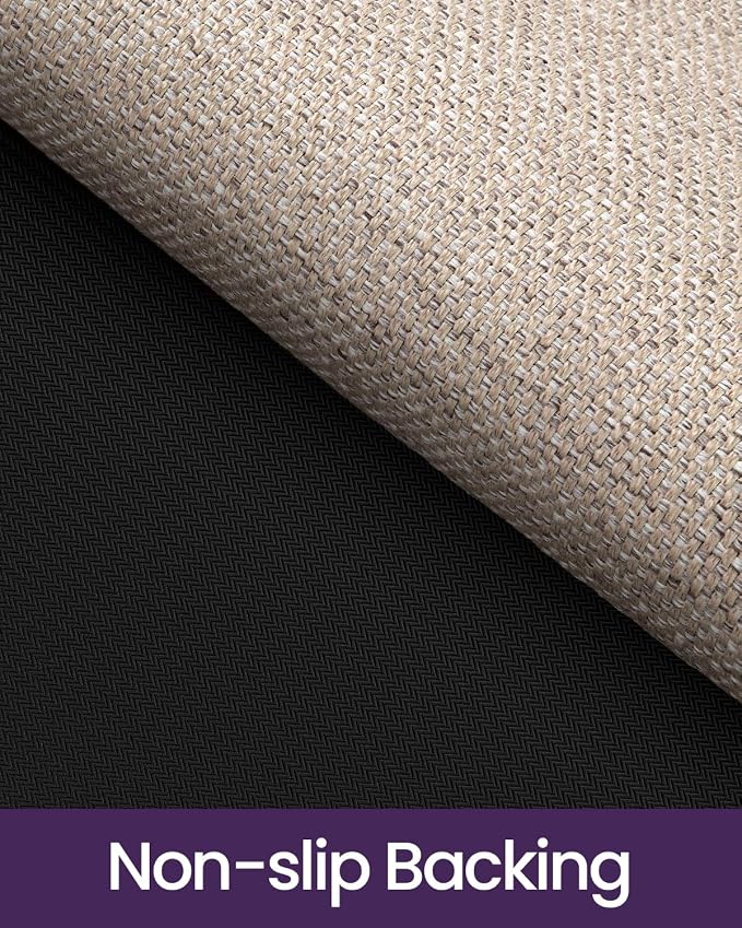 DEXI Ultra Thin Door Mat Indoor Entrance 32x48, Non Slip Rubber Backed Entryway Mats Dirt Trapper, Low Profile Front Doormat for Inside Entry, Patio, Porch, Beige - Image 6