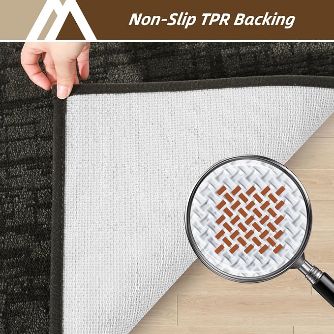 COSY HOMEER Door Mat 24" x 60" Non-Slip Washable Entryway Rug,Dirt Trapper Door Mat Indoor Entrance,Stain Resistant Absorbent Welcome Mats for Front Back Doormats and Wet Shoes,Dark Grey - Image 5