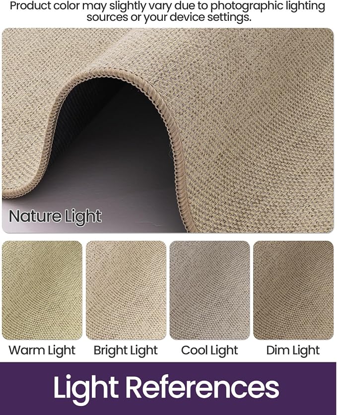 DEXI Hallway Runner Rug 2'x6', Non Slip Rubber Backed Runners Carpet, Ultra Thin Entryway Rugs Indoor for Kitchen Hallway Entrance Bedroom, Beige - Image 5