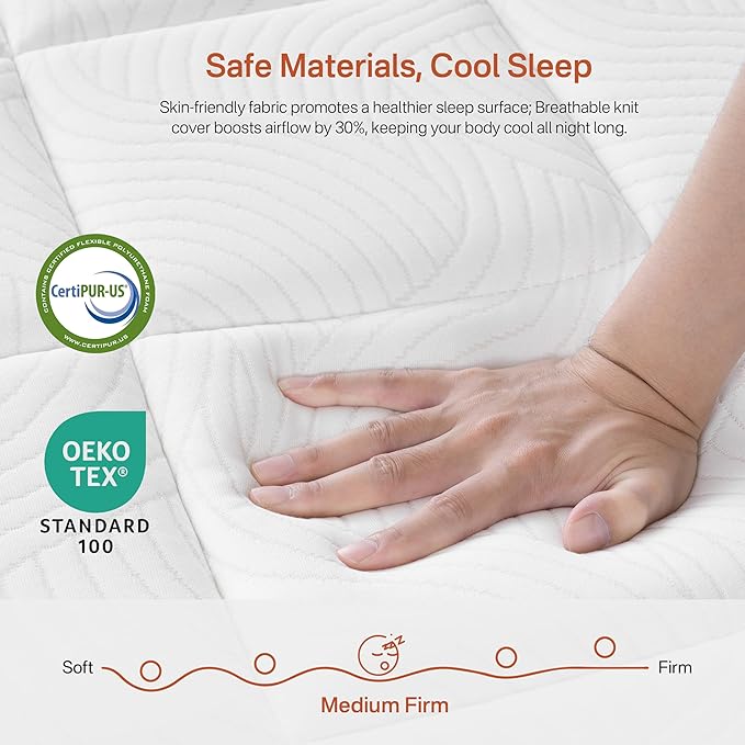 California King Mattress, 14 Inch Cal King Mattress in a Box, Cooling Gel Memory Foam Hybrid Mattresses with Individual Pocket Springs, Pressure Relief, Medium Firm, Extra Edge Support, CertiPUR-US