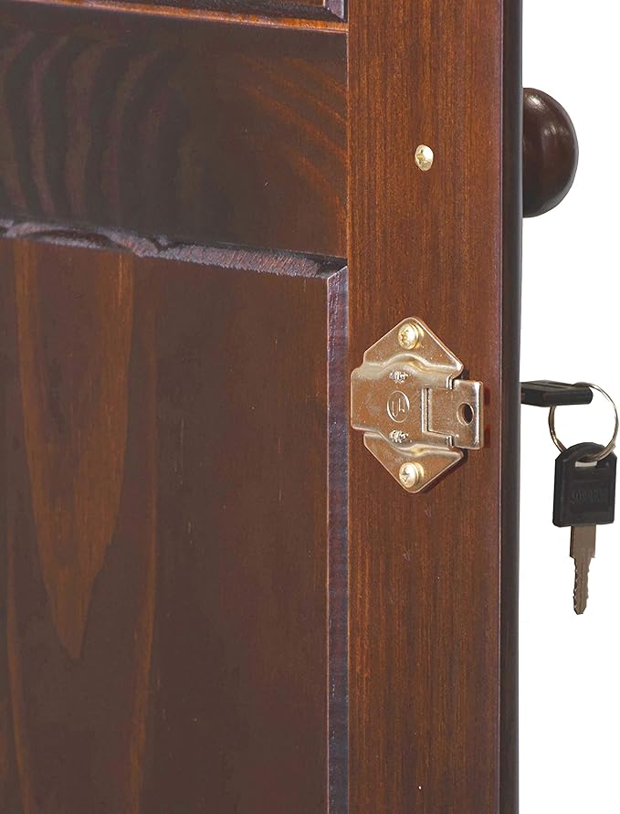Palace Imports 100% Solid Wood Grand Wardrobe/Armoire/Closet w/Shelves & Drawers, Mocha, 45.75" w x 72" h x 23" d. Renewable Eco-Friendly Wood, Made in Brazil