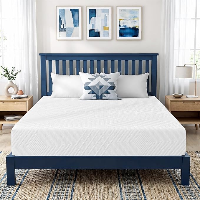 Queen Mattress, 12 Inch Queen Size Gel Memory Foam Mattress in a Box with Medium Firm for Cool & Pressure Relief, CertiPUR-US Certified