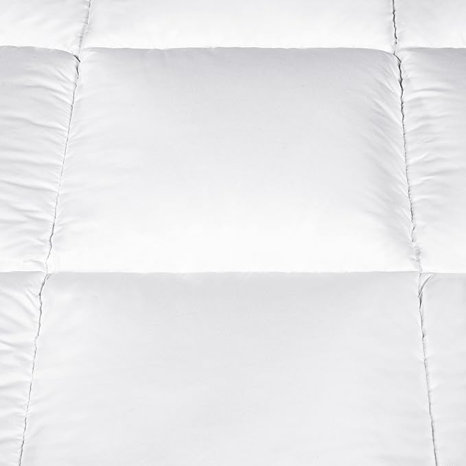 Serta Down Illusion Lightweight Hypoallergenic Down Alternative Comforter with Corner Loops, King/Cal King, White