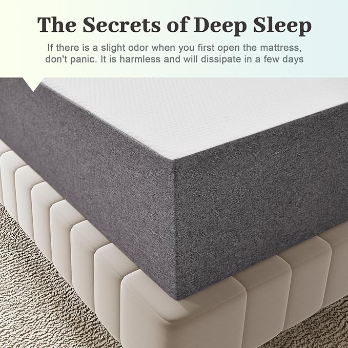 Lukace 12 Inch Full Size Mattress No Fiberglass Gel Memory Foam Mattress for Cool Night, Certified Safe, Relieve Pressure with Medium Firm Support, Back Pain Relief, 75" L x 54" W