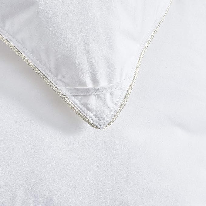 Luxurious California King Size Lightweight Goose Down Comforter Duvet Insert All Season, 1200 Thread Count 100% Egyptian Cotton, 45 oz Fill Weight, (Cal) King