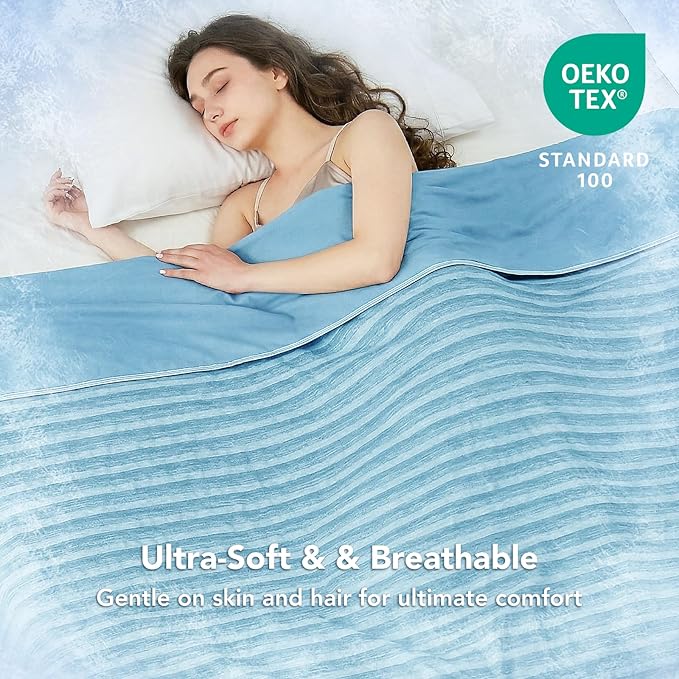 GOHERO Cooling Blanket King Size- 100"x90" Summer Cooling Throw Blanket for Hot Sleepers Arc-Chill Q-Max >0.45 Cool Fiber, Keeps Cool for Night Sweats, Soft Lightweight Sofa Blankets for Kid Adults