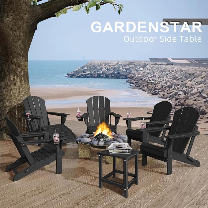 GARDENSTAR Outdoor Side Tables Adirondack, HDPE Small Table for Patio,Outside End Table for Porch, Deck, Pool, Weather Resistant/Easy Maintenance - Image 6