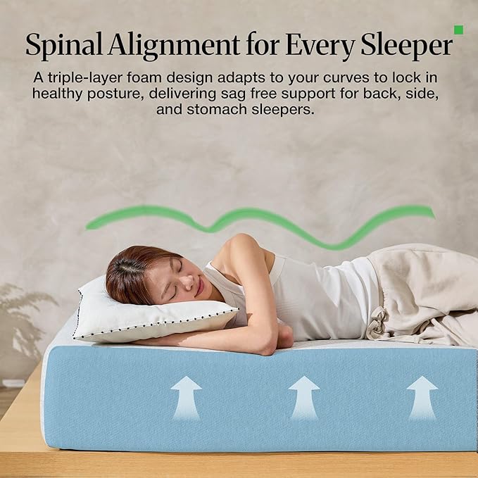LIFEMENT King 6 Inch Cooling Gel Memory Foam Mattress in a Box | Medium Firmness, Fiberglass Free, CertiPUR-US & Oeko-TEX Certified Foam, 80''L x 76''W