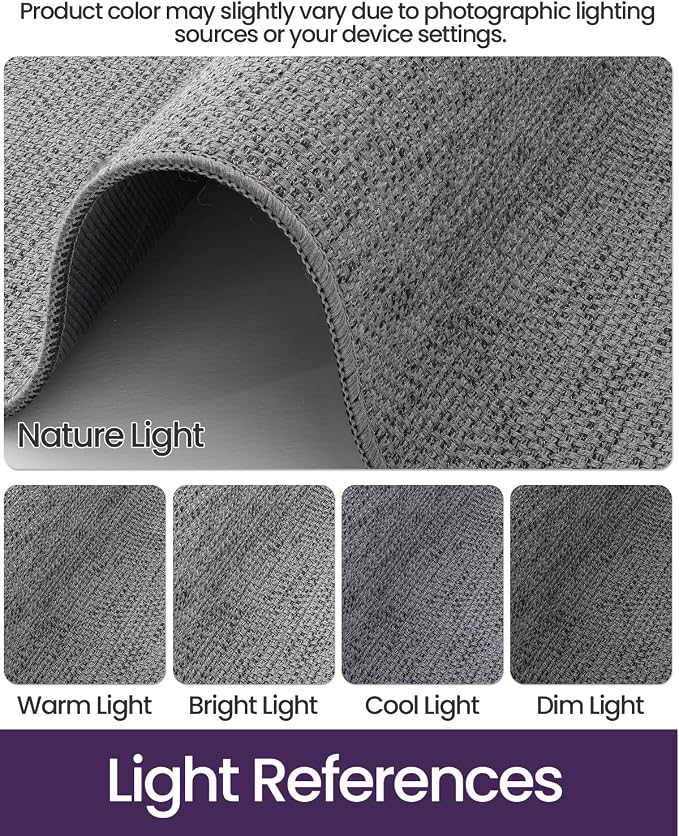 DEXI Hallway Runner Rug 2'4"x12', Non Slip Rubber Backed Runners Carpet, Ultra Thin Entryway Rugs Indoor for Kitchen Hallway Entrance Bedroom, Grey - Image 5