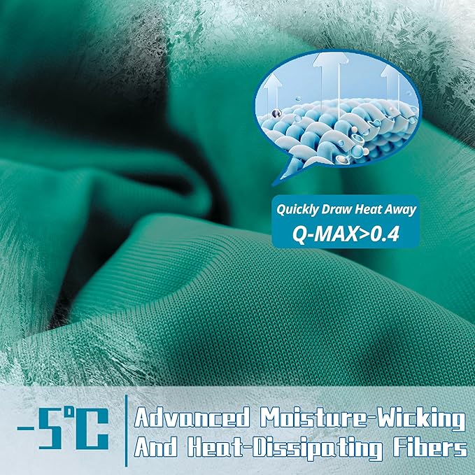 DOWNCOOL Cooling Comforter Queen Size, Green Cooling Blanket for Hot Sleeper, Lightweight & Breathable Blanket for Night Sweats,Dual-Side Cooling Summer Bedding,90"X90"