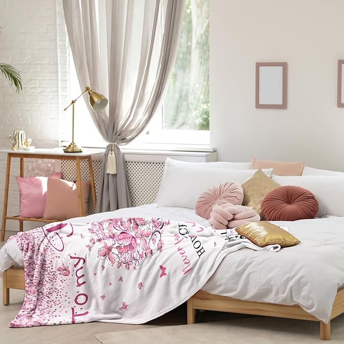 Daughter Birthday Gifts, Daughter Gifts from Mom, Birthday Gift for Daughters Blanket 60"x 50", Best Daughters Graduation Wedding Gift