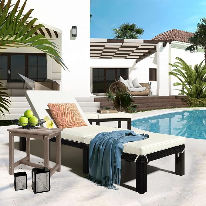 GARDENSTAR Adirondack Square Side Table,one-Tier Outdoor end Table, Patio Side Table for Pool,Porch,Backyard,Relaxing Companion (Teak) - Image 2