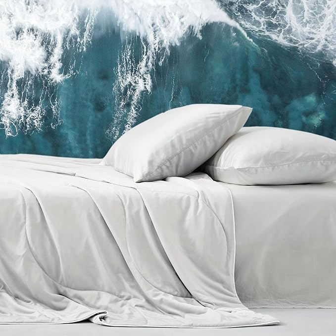 DOWNCOOL Cooling Comforter, White Cooling Blanket Twin Size, Cooling Duvet for Hot Sleeper, Breathable Summer Quilt, Lightweight Soft Q-Max>0.4 Arc-Chill Cool Comforter,68"X90"