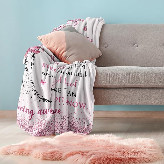 Gifts for 14 Year Old Girl, 14 Year Old Girl Gifts Birthday Blanket 40"X50", 14th Bday Decorations Soft Throw Blanket