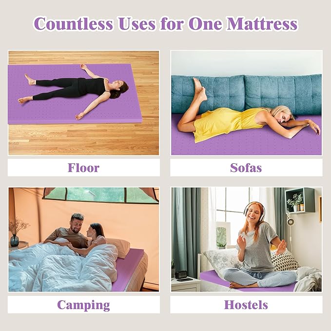 Airensky 3 Inch Cooling Gel Memory Foam Mattress Topper Twin XL Size - CertiPUR-US Certified Bed Topper, Pressure Relief for Back Pain, Breathable Design, Odor-Free (39"x80")