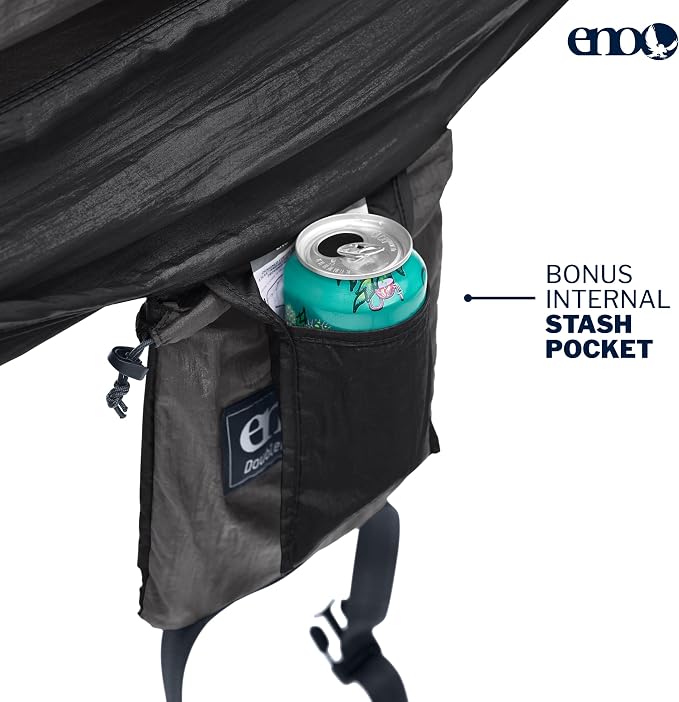 ENO, Eagles Nest Outfitters DoubleNest Lightweight Camping Hammock, 1 to 2 Person, Special Edition Colors, ATC - Image 3